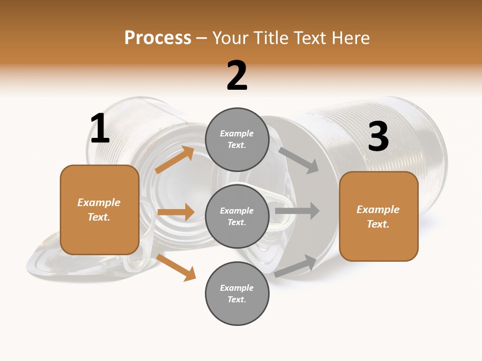 White Aluminium Container PowerPoint Template