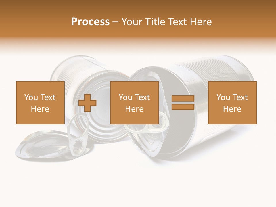 White Aluminium Container PowerPoint Template