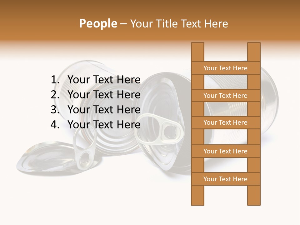 White Aluminium Container PowerPoint Template