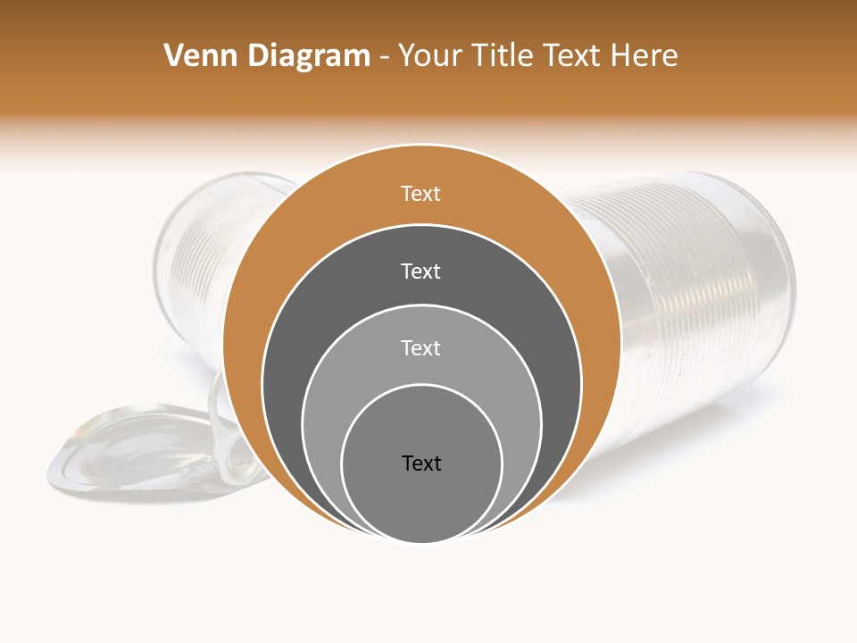 White Aluminium Container PowerPoint Template