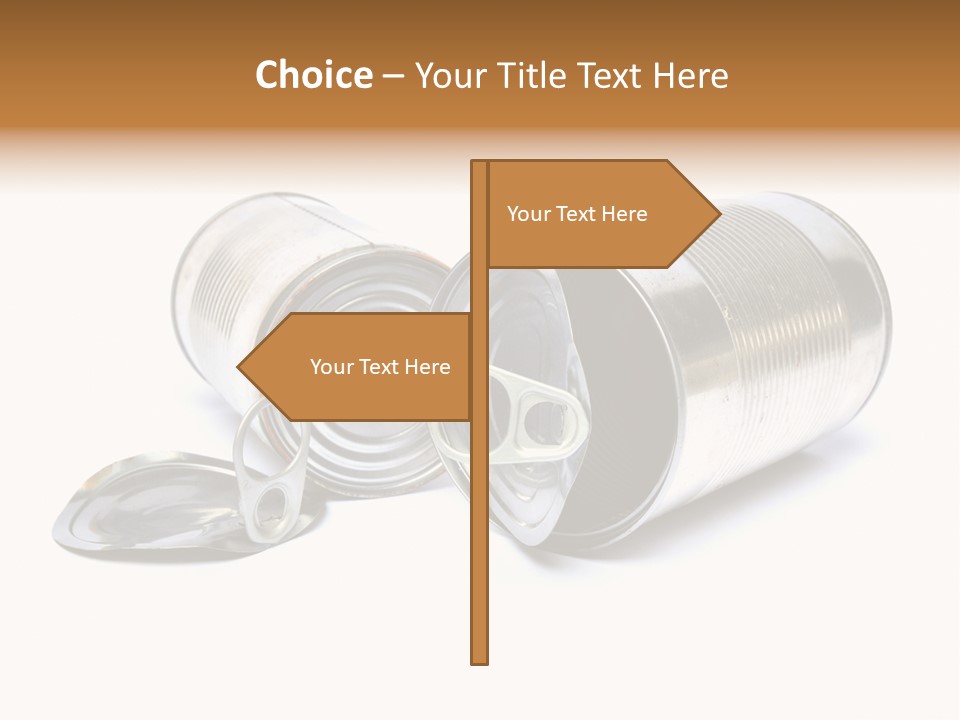 White Aluminium Container PowerPoint Template