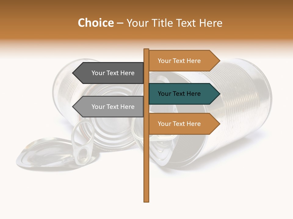 White Aluminium Container PowerPoint Template