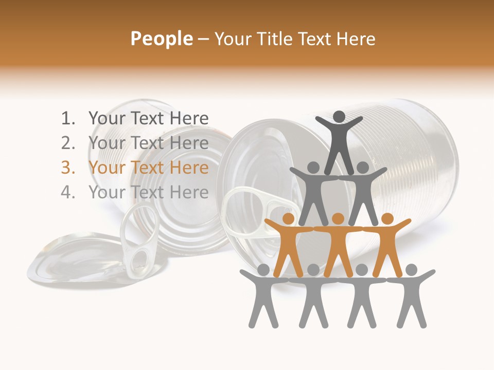 White Aluminium Container PowerPoint Template