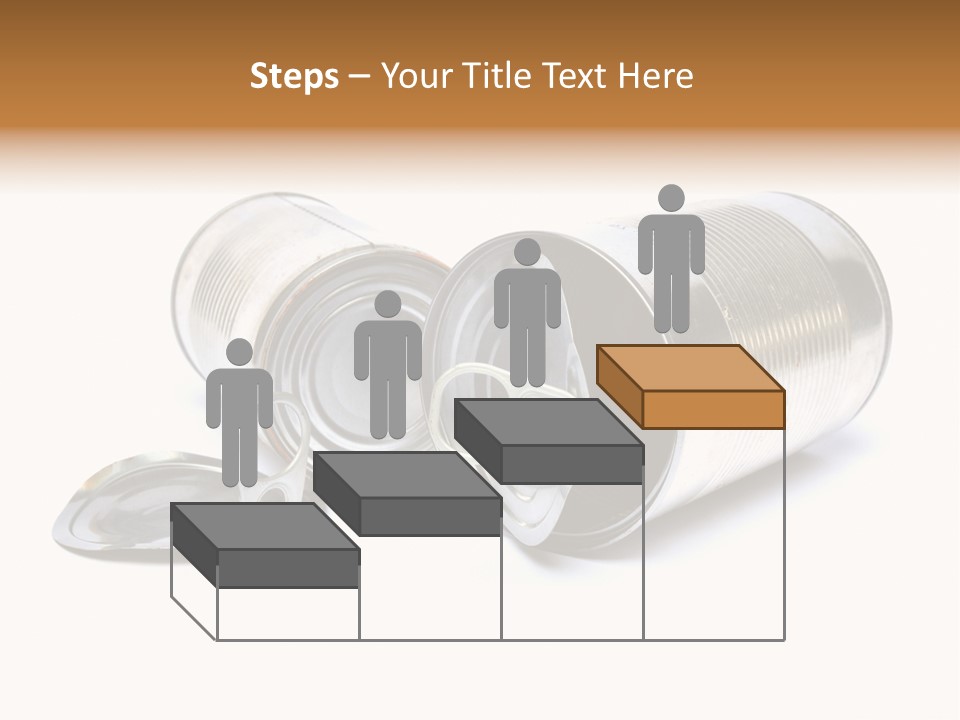 White Aluminium Container PowerPoint Template