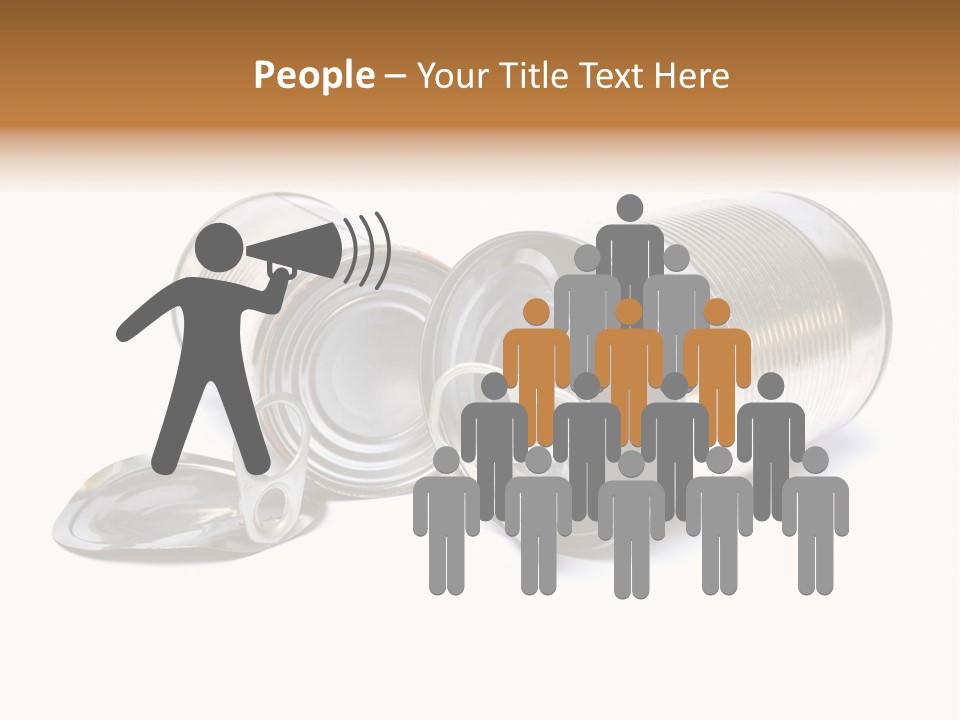 White Aluminium Container PowerPoint Template