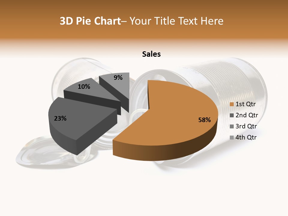 White Aluminium Container PowerPoint Template