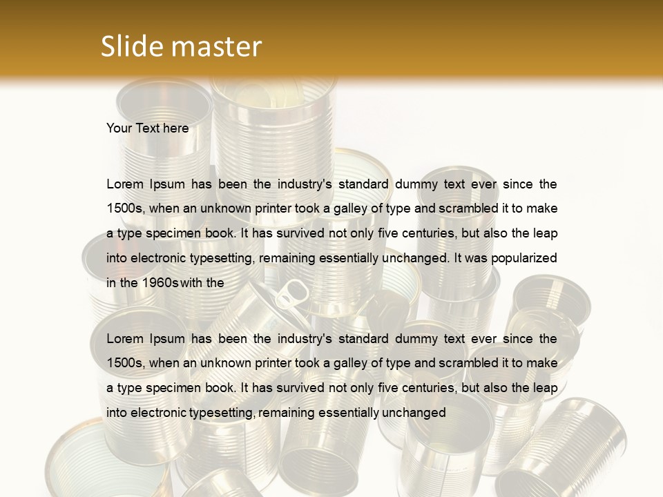 Food Rubbish Empty PowerPoint Template