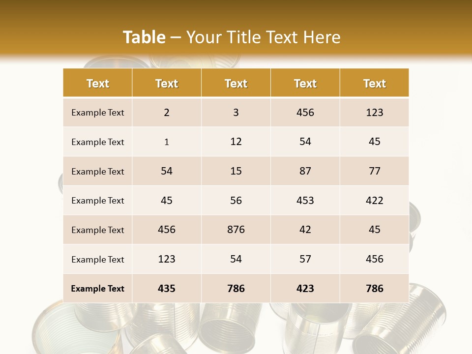 Food Rubbish Empty PowerPoint Template