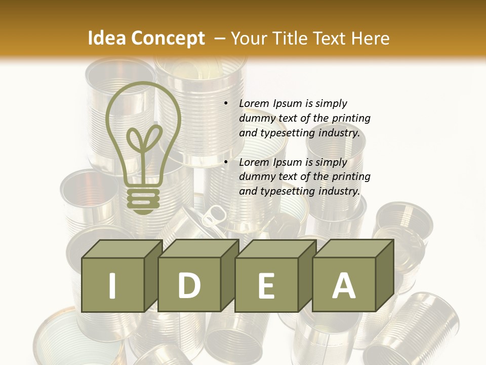 Food Rubbish Empty PowerPoint Template