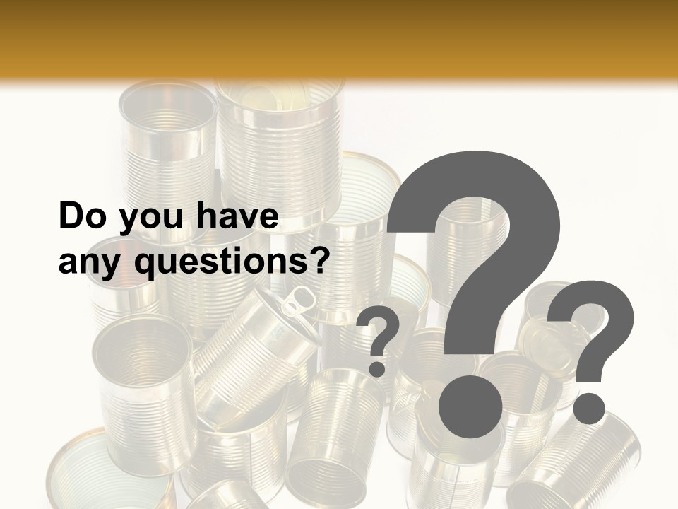 Food Rubbish Empty PowerPoint Template