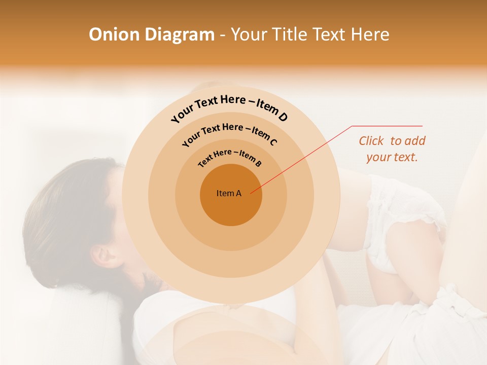 Carefree Mother Little PowerPoint Template