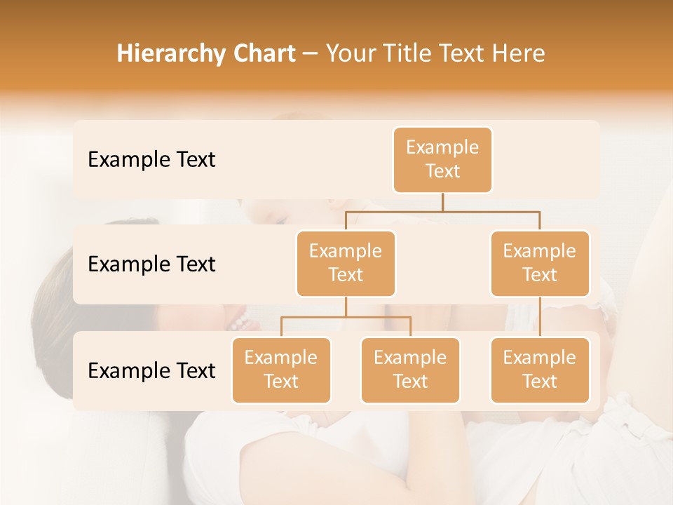 Carefree Mother Little PowerPoint Template