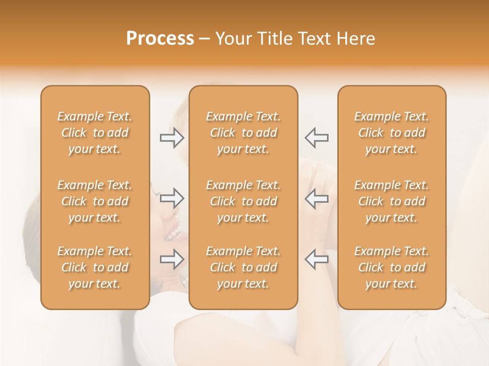 Carefree Mother Little PowerPoint Template