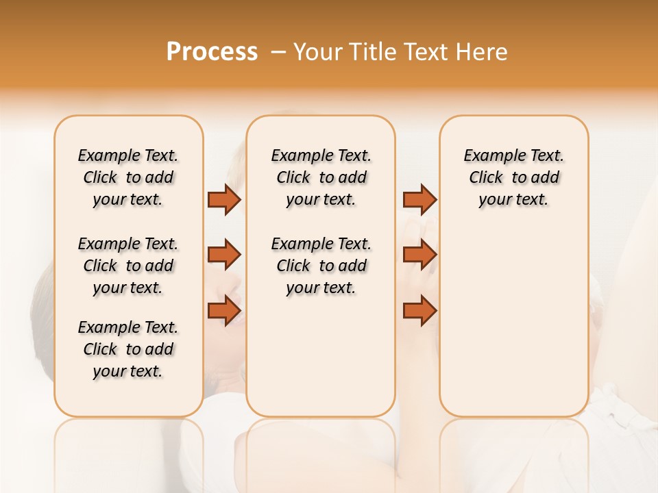 Carefree Mother Little PowerPoint Template