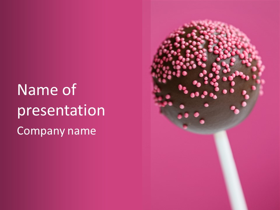 Treat Vertical Sweet PowerPoint Template