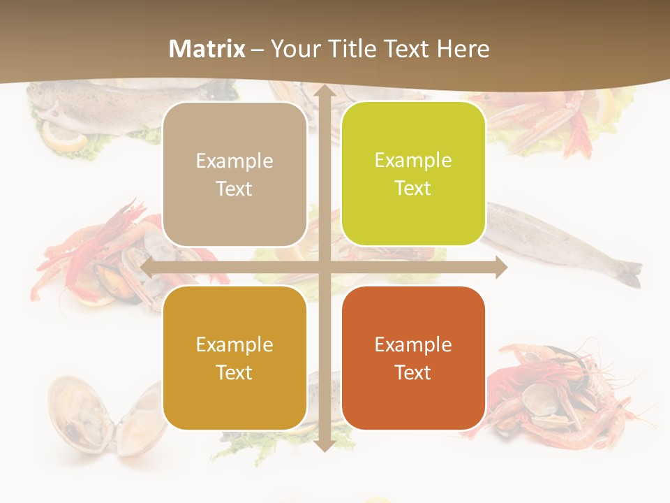 Food Sea Shrimps PowerPoint Template