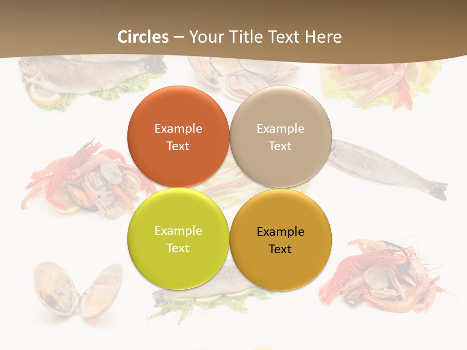 Food Sea Shrimps PowerPoint Template