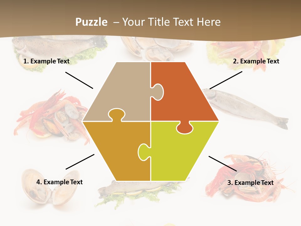 Food Sea Shrimps PowerPoint Template