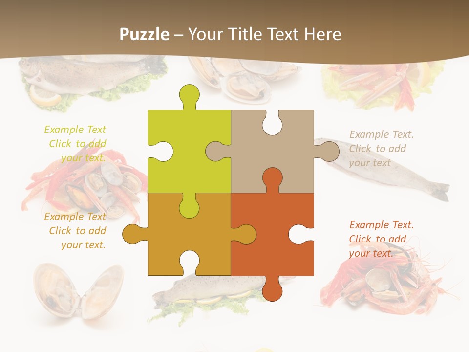 Food Sea Shrimps PowerPoint Template