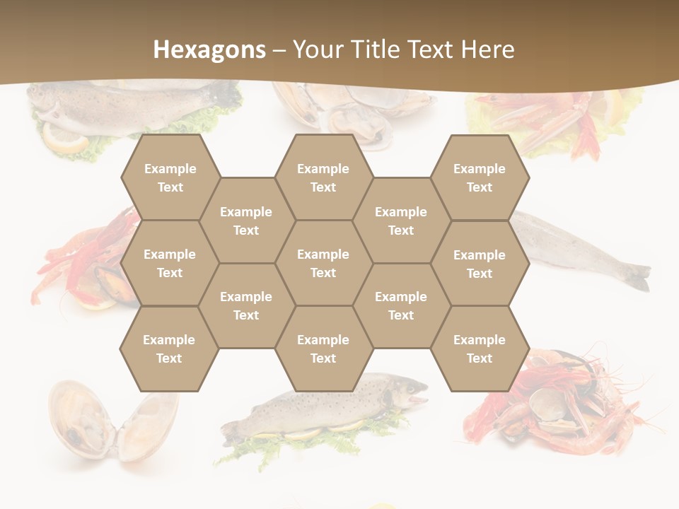 Food Sea Shrimps PowerPoint Template