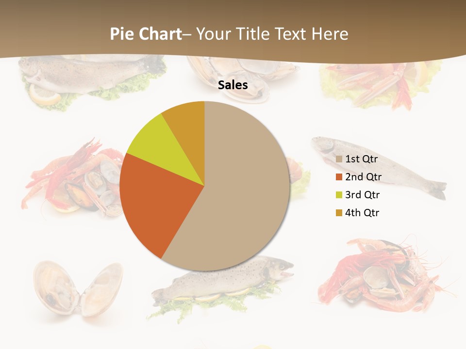 Food Sea Shrimps PowerPoint Template