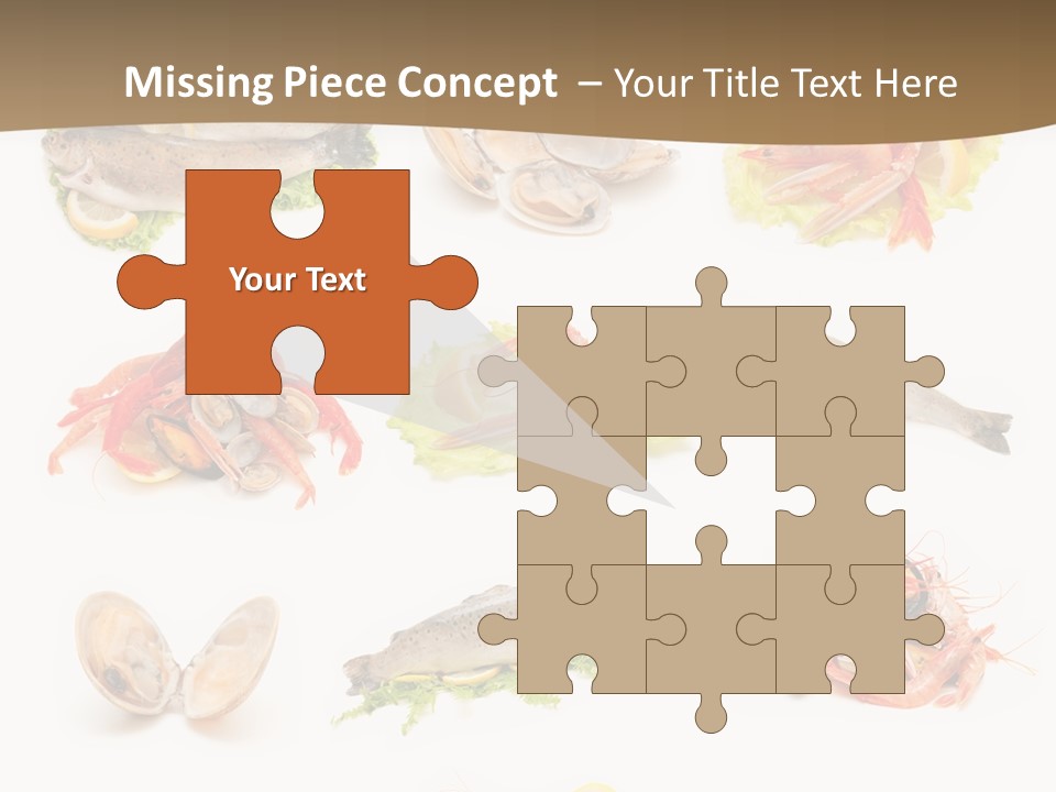 Food Sea Shrimps PowerPoint Template