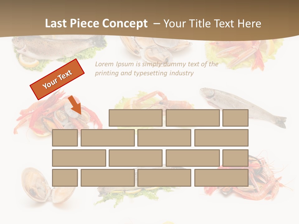 Food Sea Shrimps PowerPoint Template