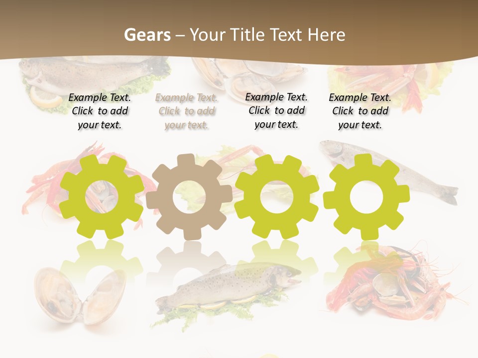 Food Sea Shrimps PowerPoint Template