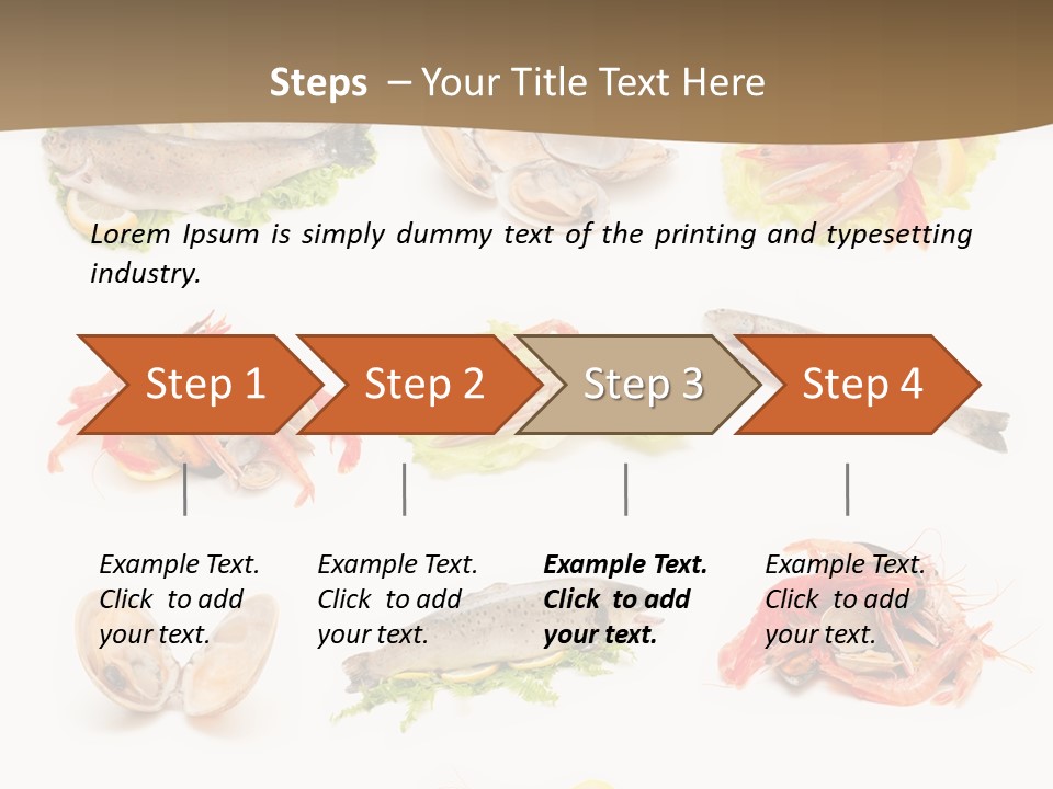 Food Sea Shrimps PowerPoint Template