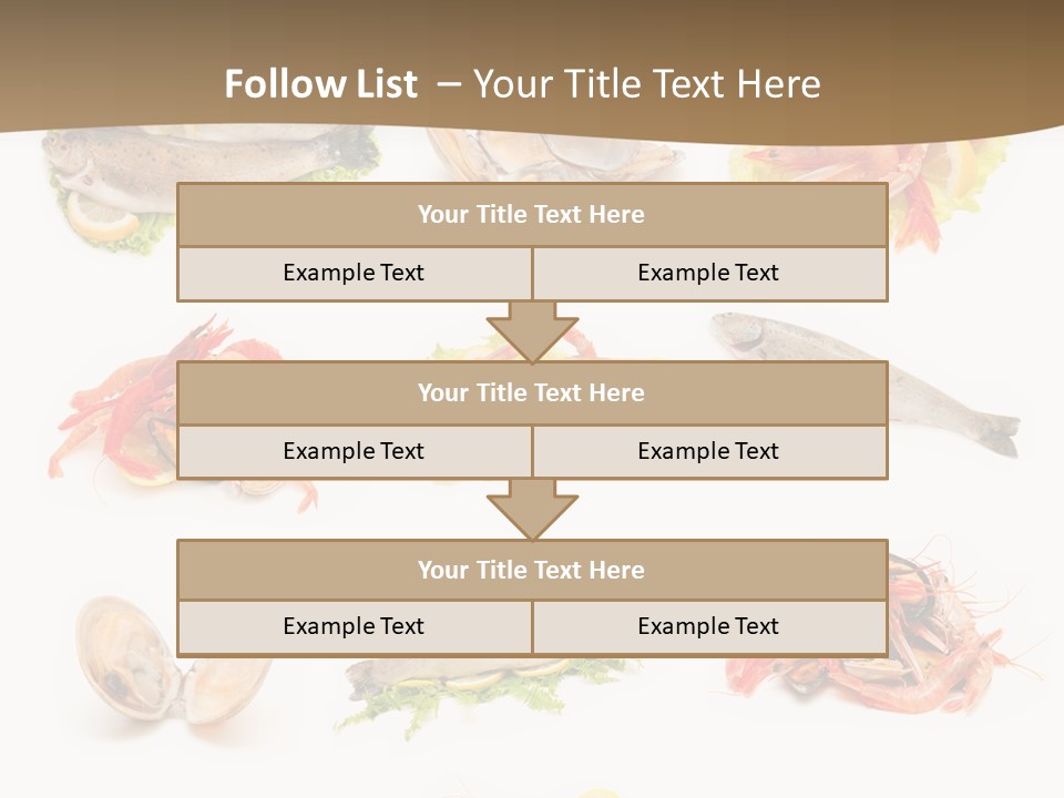 Food Sea Shrimps PowerPoint Template