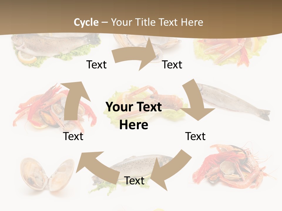 Food Sea Shrimps PowerPoint Template