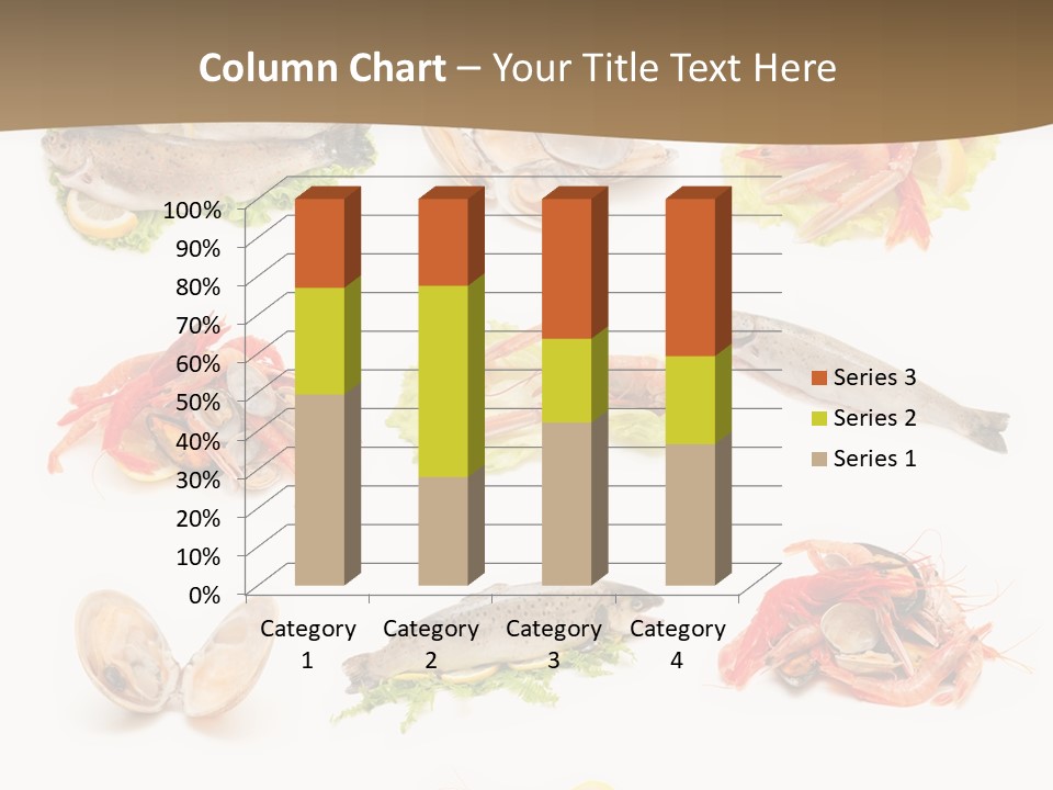 Food Sea Shrimps PowerPoint Template