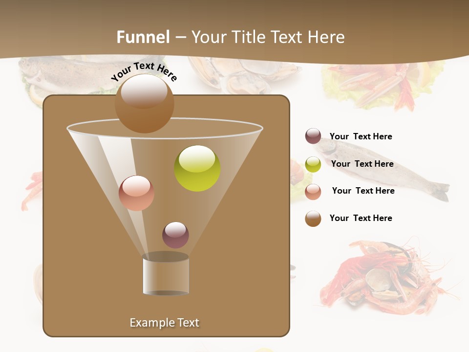 Food Sea Shrimps PowerPoint Template