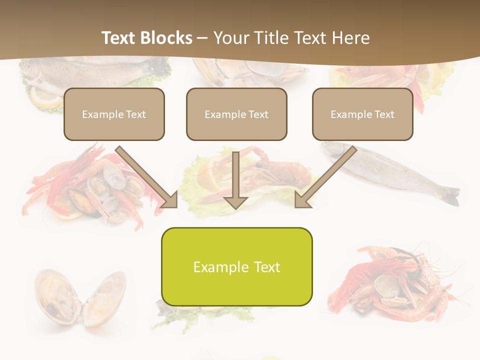 Food Sea Shrimps PowerPoint Template