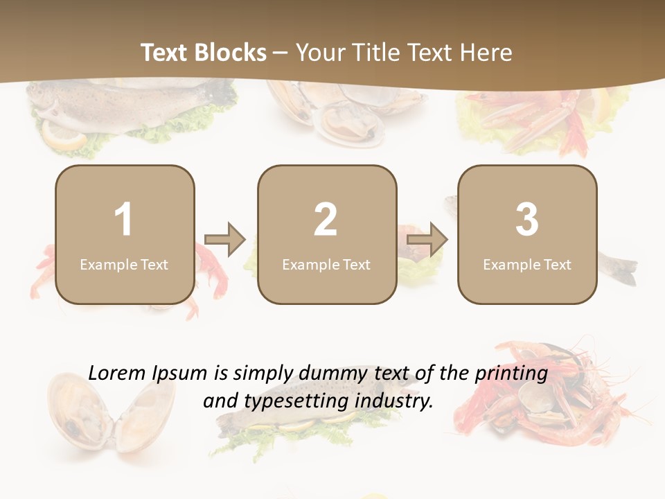 Food Sea Shrimps PowerPoint Template