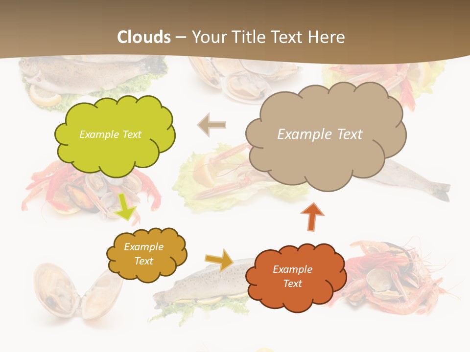 Food Sea Shrimps PowerPoint Template