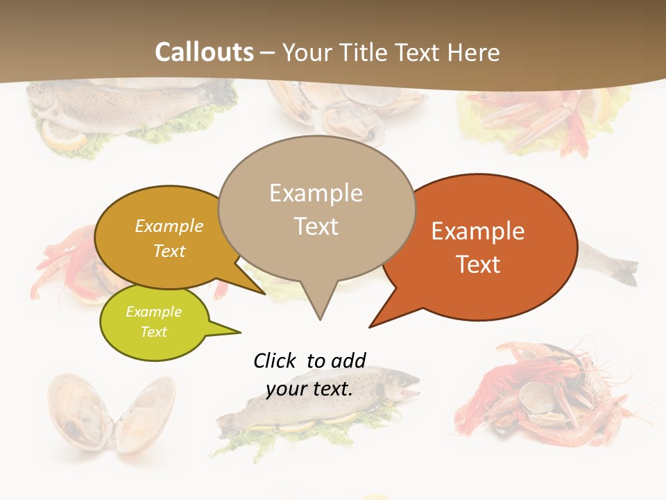 Food Sea Shrimps PowerPoint Template