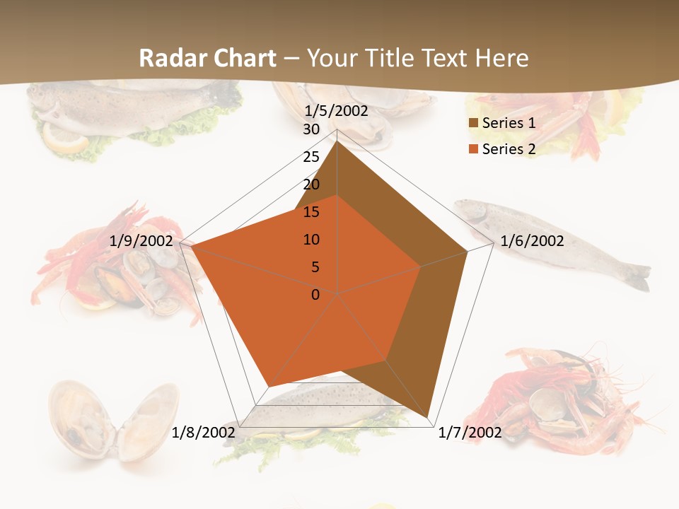 Food Sea Shrimps PowerPoint Template