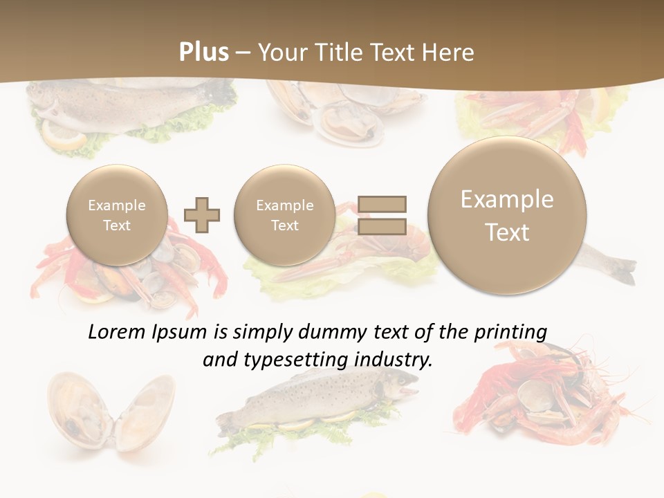 Food Sea Shrimps PowerPoint Template