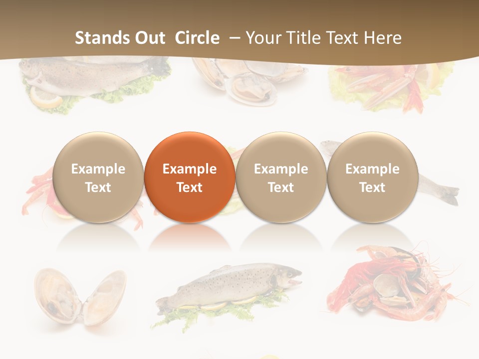 Food Sea Shrimps PowerPoint Template