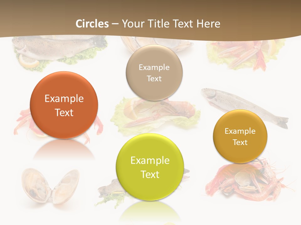 Food Sea Shrimps PowerPoint Template