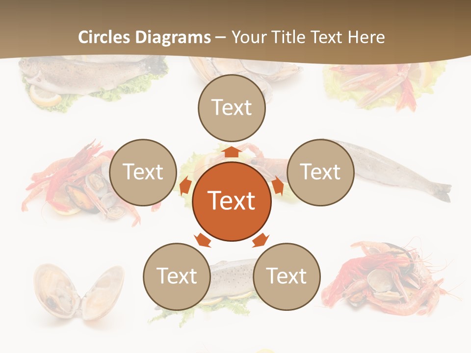 Food Sea Shrimps PowerPoint Template