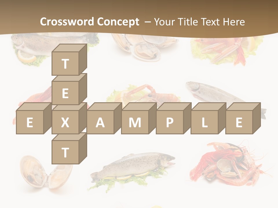 Food Sea Shrimps PowerPoint Template