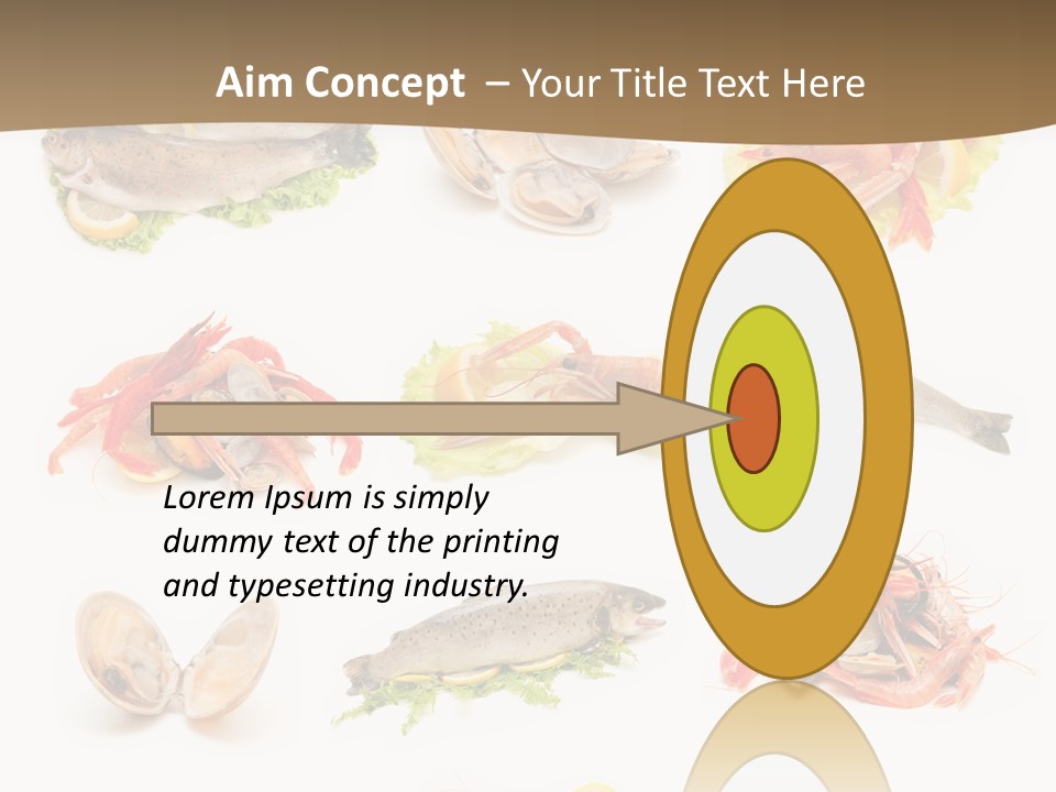 Food Sea Shrimps PowerPoint Template