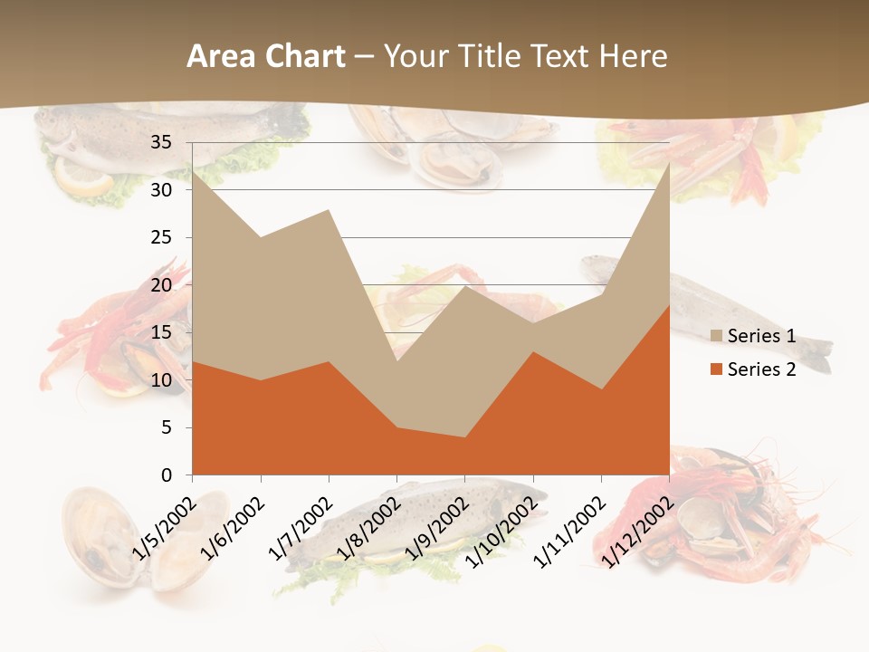 Food Sea Shrimps PowerPoint Template