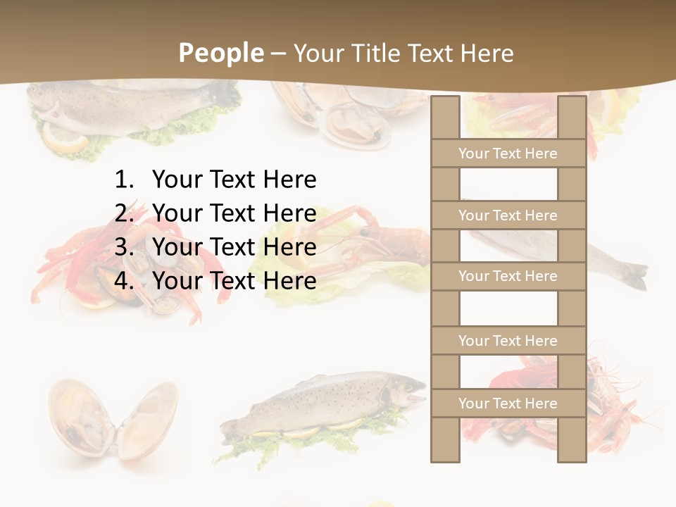 Food Sea Shrimps PowerPoint Template