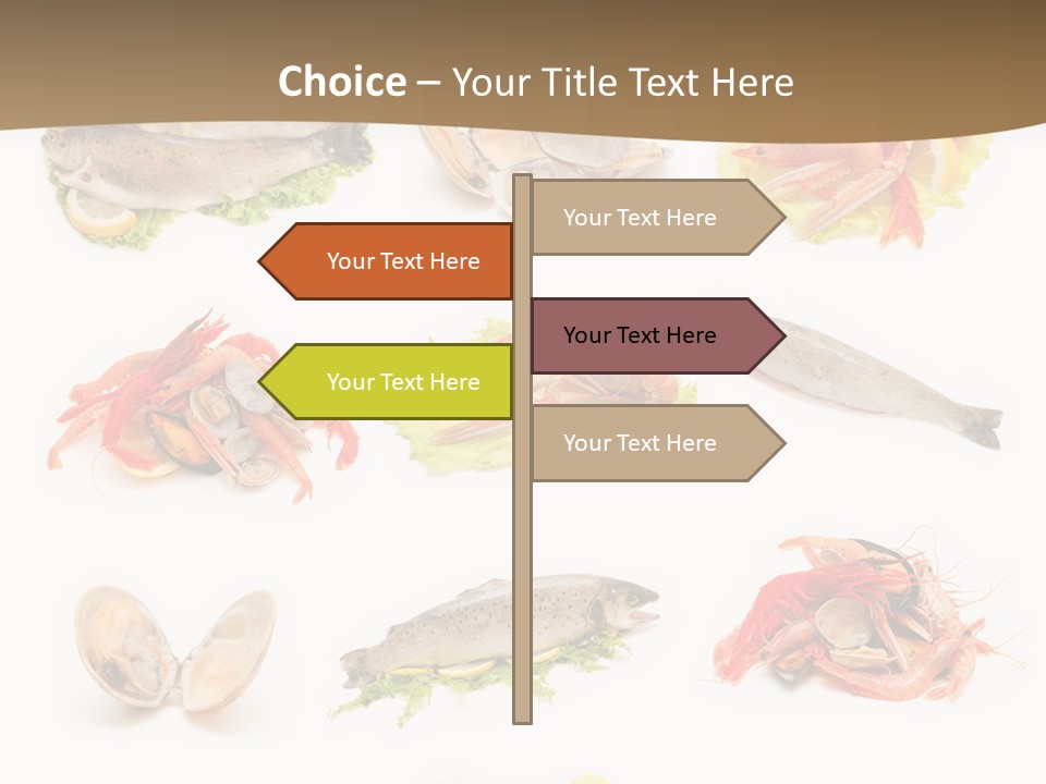 Food Sea Shrimps PowerPoint Template