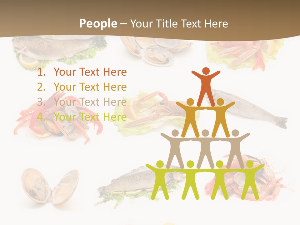 Food Sea Shrimps PowerPoint Template