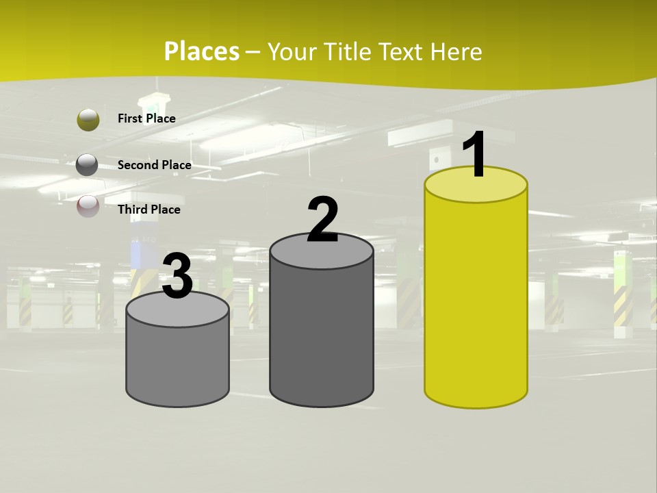 Concrete Garage Empty PowerPoint Template