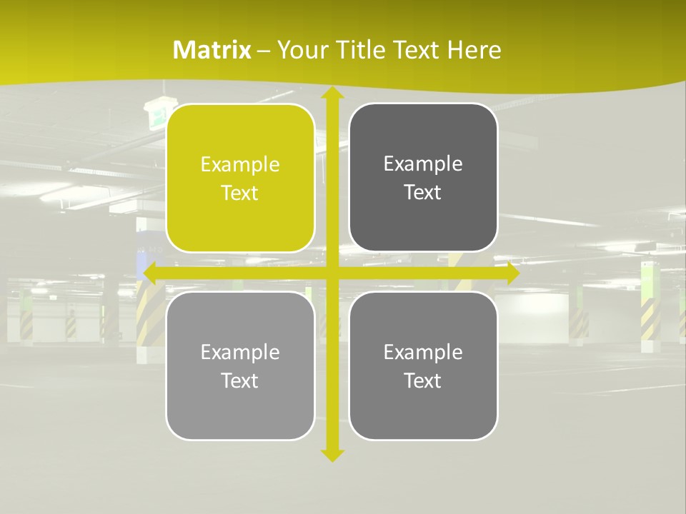 Concrete Garage Empty PowerPoint Template